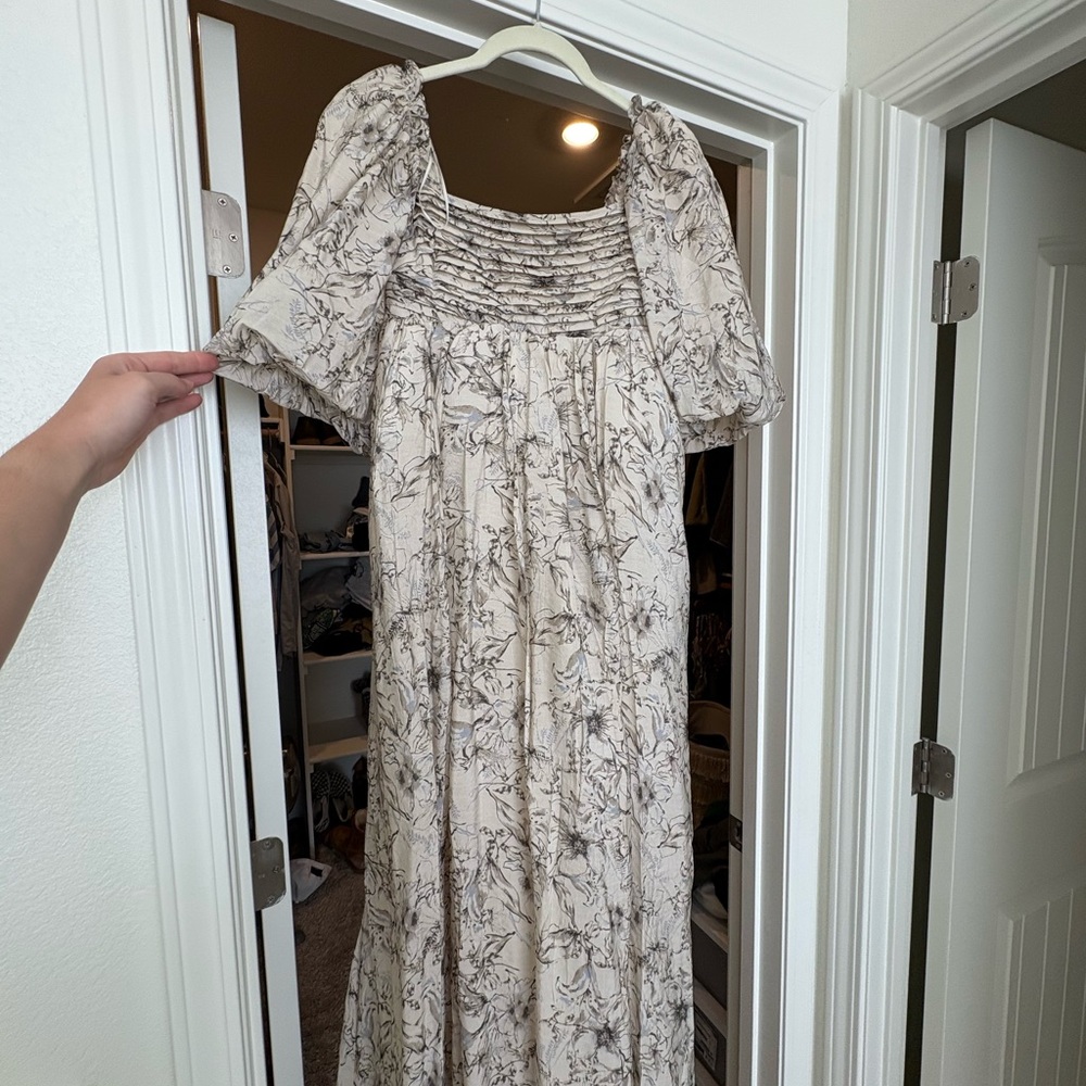Worth Collective Floral Print Maxi Dress (Bump Friendly)
